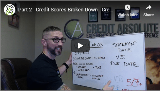 Part 2 - Credit Scores Broken Down - Credit Cards